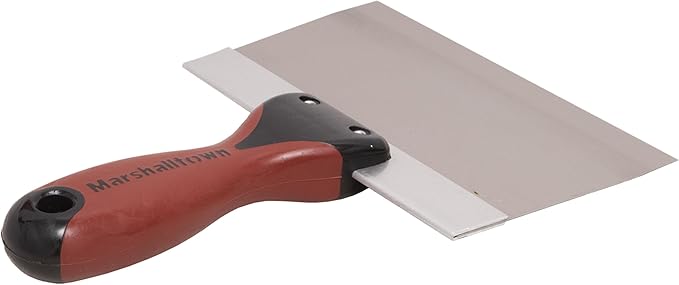 MARSHALLTOWN DuraSoft II Taping Knife, 6 Inch Stainless Steel Blade, For Drywall Finishing, 4506SD