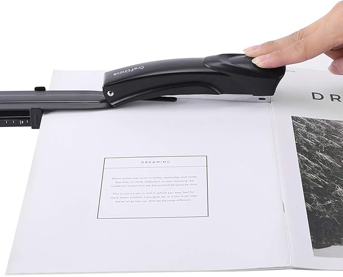 Long Reach Stapler,with 2000 Staples & Stapler Remover Full Strip竊?0-25 Sheet Capacity,with Built-in Ruler and Adjustable Locking Paper Guide, Black