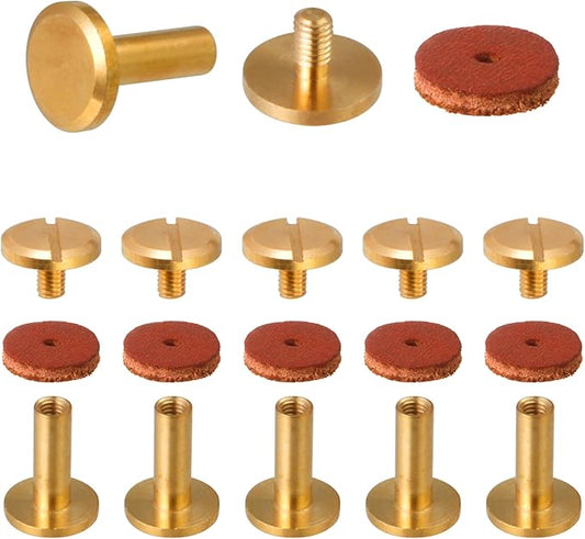 6 Pack Suspender Fastener Kit, Attachment Accessories for Occidental Leather Tool Vest and Suspender Bag
