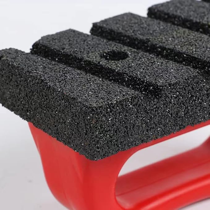 Masonry Rubbing Brick, Fluted Rub Bricks, 20 Grit, Plastic Handle