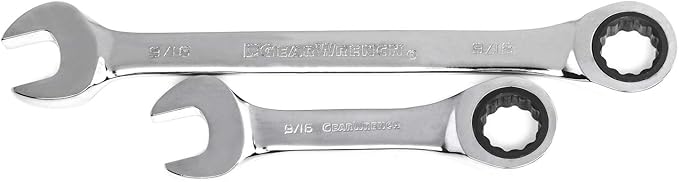 GEARWRENCH 34 Pc. Standard & Stubby Ratcheting Wrench Set, SAE & Metric - 85034