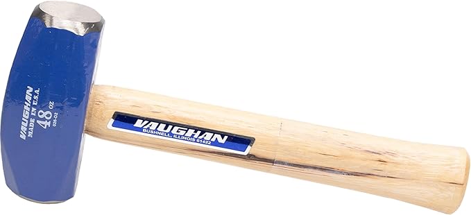 VAUGHAN Hand Drilling Hammer, Made In The USA, Ideal For Chisels, 48 oz, HD3, VN19110