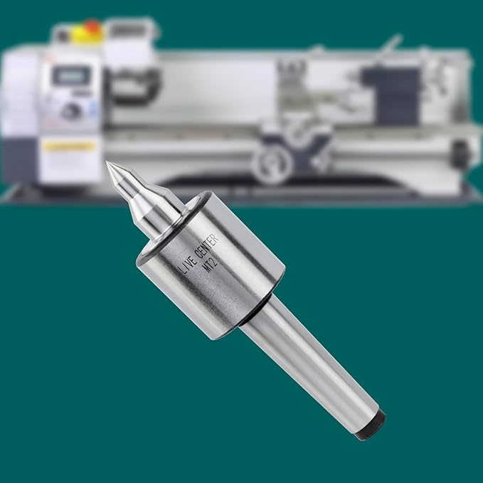 MT2 Live Tailstock Center for Lathe, Medium Duty Long Nose 60째 Triple Bearing High Accuracy 0.0002" Load Capacity 220 LB(Long)