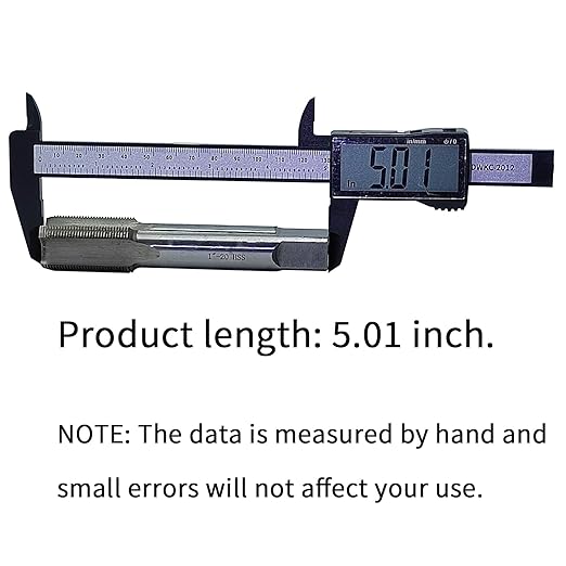 Lzcdelyxiao 1"-20 Tap UNEF Right Hand Straight Flute Thread Tap Machine Tap 1"-20 TPI Nominal Diameter 1" Thread Per Inch 20 Fin Thread Tolerance Grade 2B Tapping Thread High Speed Steel HSS