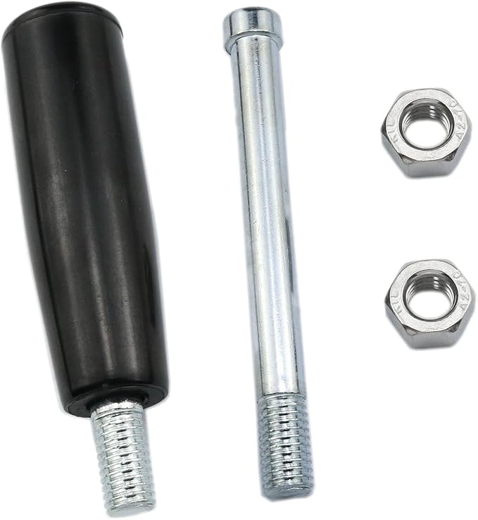 yukata Rotary Handles Lathe Hand Handle Marine Winch Handles Trailer Jack Crank Handwheel milling Machine Accessories M8 Threaded Handle with nut 2pcs (M10*80)