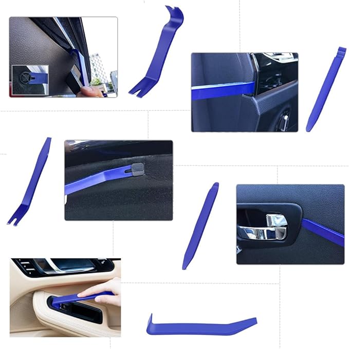 6 Pcs Auto Trim Removal Tool Kit, for No-Scratch Removal Tool Kit for Car Panel & Audio Dashboard Dismantle