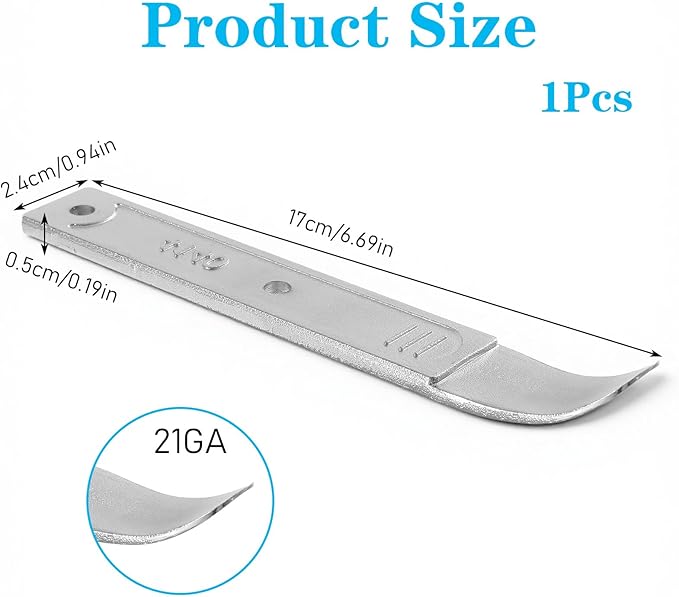 4140 Pry Bar Removal Tool, Car Trim Removal Tool Portable Pocket Pry Bar Interior Door Trims Pries Tools Metal Pries Tools for Removing Auto Trim Interior, Demolishing Flooring and Roofing