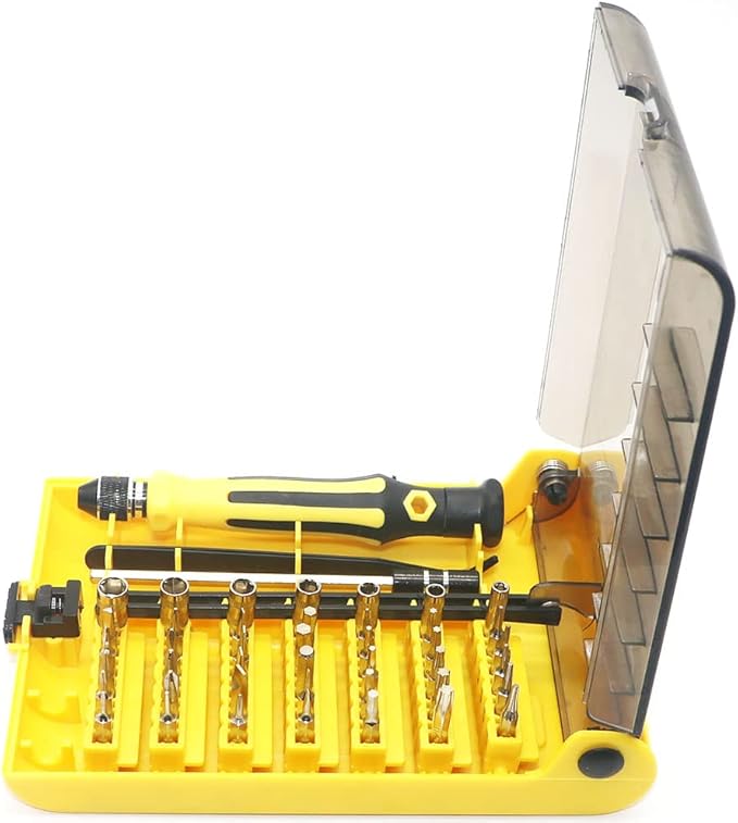 Screwdriver Set 45 in 1, Mini Precision Screwdriver Set with Case, Multi-function Magnetic Screwdriver Kit with Replaceable Bits for Cellphone, Computer, Laptop, Watch, Glasses, Game Console