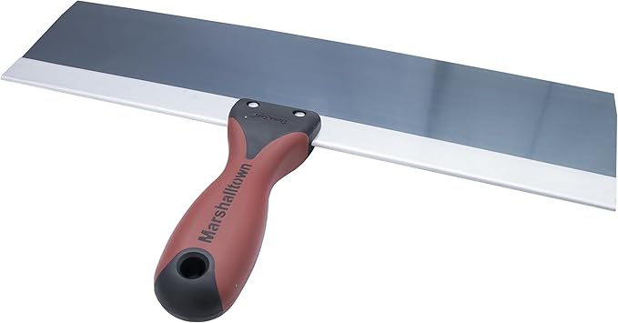 MARSHALLTOWN DuraSoft II Taping Knife, 14 Inch Blue Steel Blade, For Drywall Finishing, 4514D