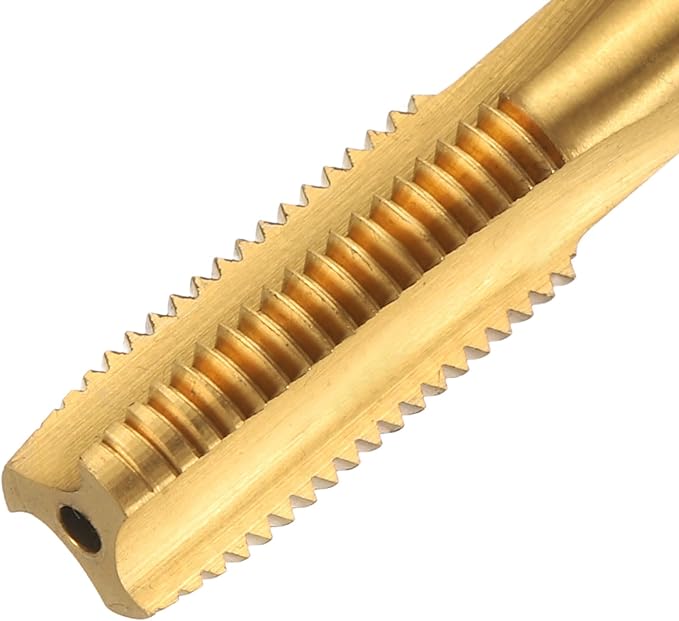 uxcell Metric Thread Tap M10 x 1.25 H2 150mm Straight Flute Screw Thread Milling Machine Taps Threading Tapping Repair Tool