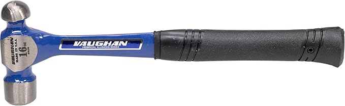 VAUGHAN Ball Pein Hammer, 16 oz, Steel handle, American high carbon steel, R016, VN16371