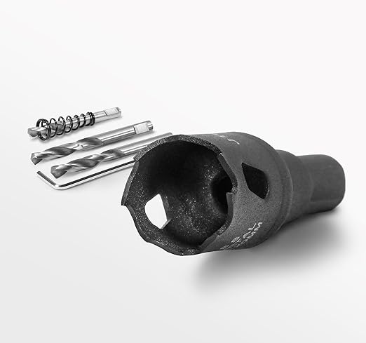 25/32 Inch Hole Saw with 9.1mm Triangle Shank Arbor, JTemgle Bi-Metal Hole Saw Heavy Duty Hole Cutting Tool for Cornhole Boards, Recessed Lights, Wood, Plastic, Drywall & Soft Metal