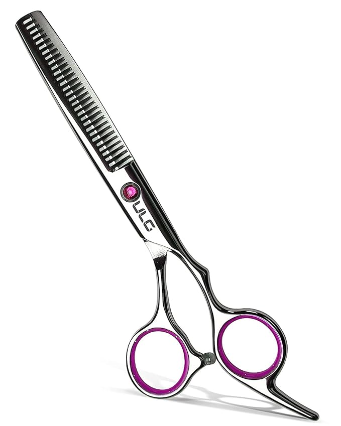 ULG Hair Thinning Scissors Professional Barber?셲 Texturizing Teeth Shears for Hairdressing, Salon and Home Use Thinning Shears for Hair Cutting, Made of Japanese Stainless Steel, 6.5 inch