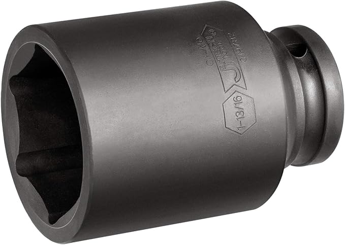 Jetech 3/4 Inch Drive 1-13/16 Inch Deep Impact Socket, Made with Heat-Treated Chrome Molybdenum Alloy Steel, 6-Point Design, SAE