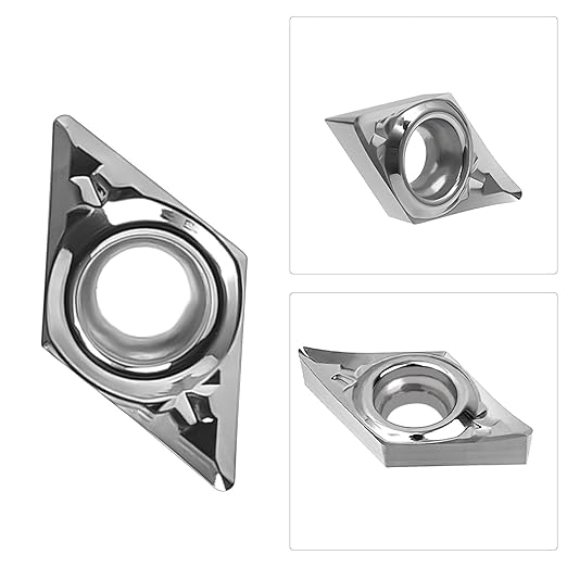 Carbide Inserts for Aluminum DCGT21.51 DCGT070204-AL 10PCS, Precision Cutting and Enhanced Durability