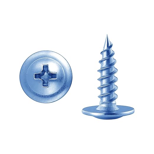 (300 pcs) 10횞5/8" Phillips Truss Head Wood Screws Galvanized Iron Quick Metal Self Tapping