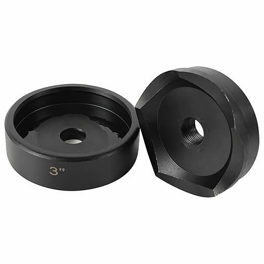 AMZCNC 3" Conduit Punch and Die for Hydraulic Knock Out Driver 3/4"-16UN Thread ((Conduit Hole Size) 3")(Actual Hole Size: 3.54")