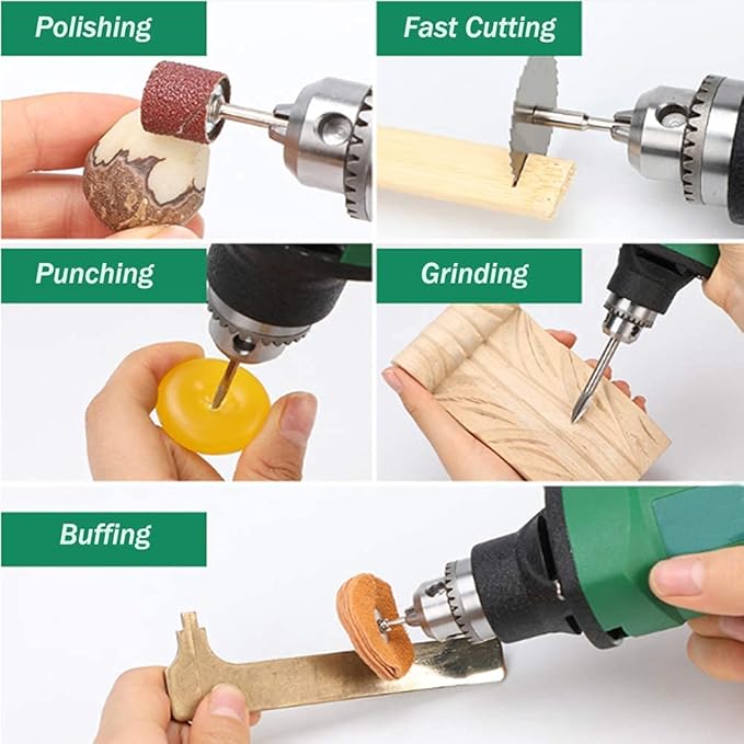 480W Rotary Tool Power Electric Die Multi-function Grinder Carver Set, 6 Step Variable Speed Adjustment, 30000RPM