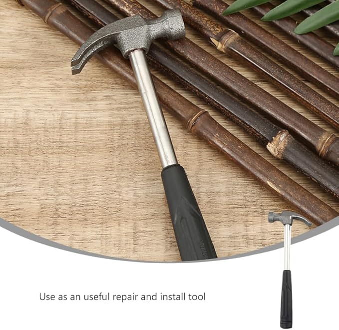 DOITOOL 5PCS Mini Hammer, Mini Claw Hammer 4oz Hammer Rubber Handle Household Carpet Wall Nail Remover with Non-Slip Shock Absorber for Home Maintainance