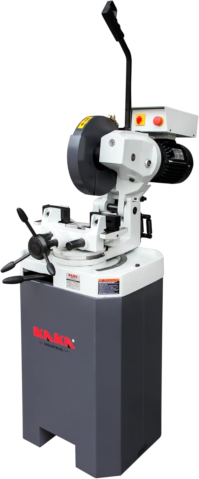 KAKA INDUSTRIAL Circular Coldsaw, 12 inch Heavy Duty Manual Metal Cutting Saw, 1.7HP 3-Phase Motor, 22/44 RPM Double Speed, with Swivel Head and Coolant System for Steel & Ferrous Metals - CS-12