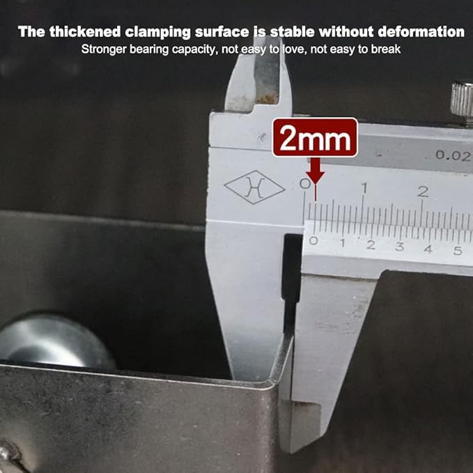 Bibabala 2Pcs Drawer Front Installation Clamps, Stainless Steel Universal C-Clamp, Cabinet Installation Tools, Beam Clamps for Easy and Fast Installing Face Frame of Cabinets