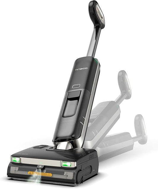 Tineco Floor ONE S9 Master Wet Dry Vacuum Cleaner, ThermoBlast Tech & Hot Water Vacuum Mop, 23kPa Suction, 65 Min Runtime, 185째F Flashdry, 3.9inch Ultra-Slim Stretch Mop