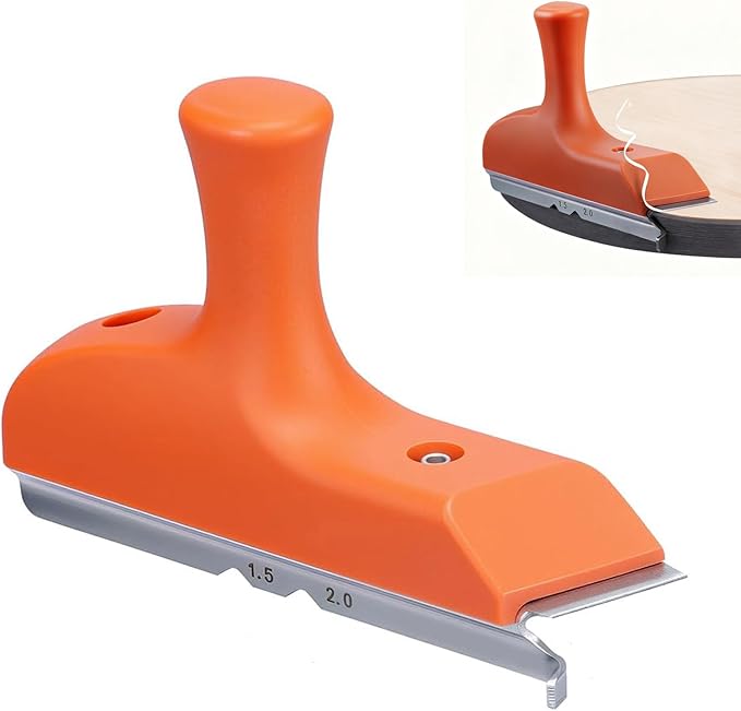 Edge Banding Trimmer 3-in-1 with Stainless Blades & Ergonomic Grip | for Deburring, Planing, Correcting Wood, Veneer, PVC | Use on Straight, Curved, Chamfered Edges | Gift for Woodworkers, DIYers, Dad