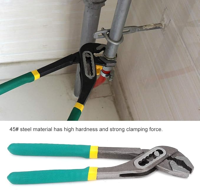 Water Pump Pliers, Heavy Duty Adjustable Plumbing Pliers, 8 Inch Multi Function Gripping Tool for Home Repair, Plumbing, and Water Pump Maintenance (20.3cm/8in)