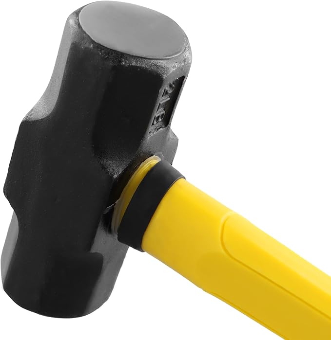 3 PCS 2lbs Sledge Hammers with Shock Absorption Handles, Solid Steel Heads, High Impact Tool Hammers for Dismantling, Fixing, Knocking