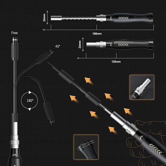 Precision Screwdriver Set, Laptop Screwdriver Kit, JAKEMY 164 in 1 Professional Computer Screwdriver Repair Kit with T6 Torx Bit for MacBook, iPhone, Watch, Camera, Eyeglass, Xbox, DIY