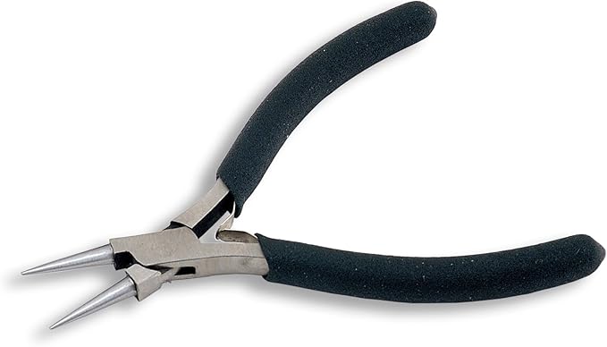 Beadalon Black Handle Round Nose Pliers, Econo