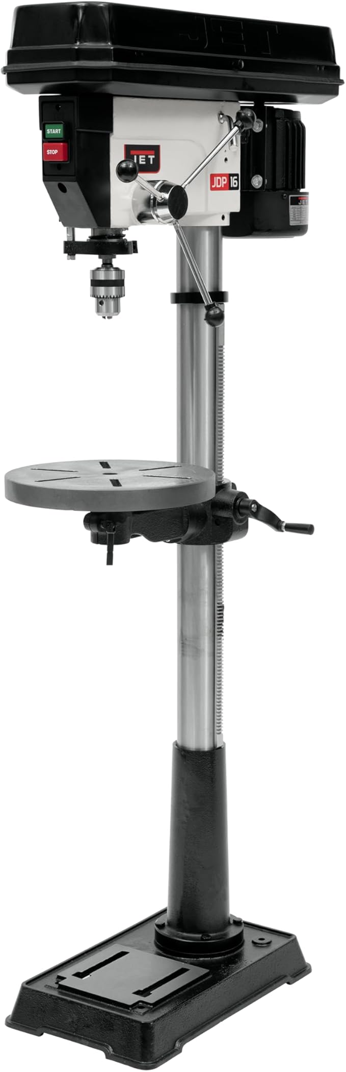 JET 17-Inch Floor Drill Press, 16 Speed, 3/4 HP, 115/230V 1Ph (Model JDP-17MF)