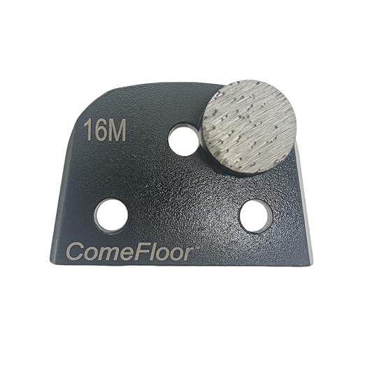 Concrete Floor Grinding Disc, Diamond Metal Grinding Shoes for Concrete Preparation, Compatible with Lavina Onfloor Grinders, Single Round Seg 16 Grit Medium Bond, Pack of 9