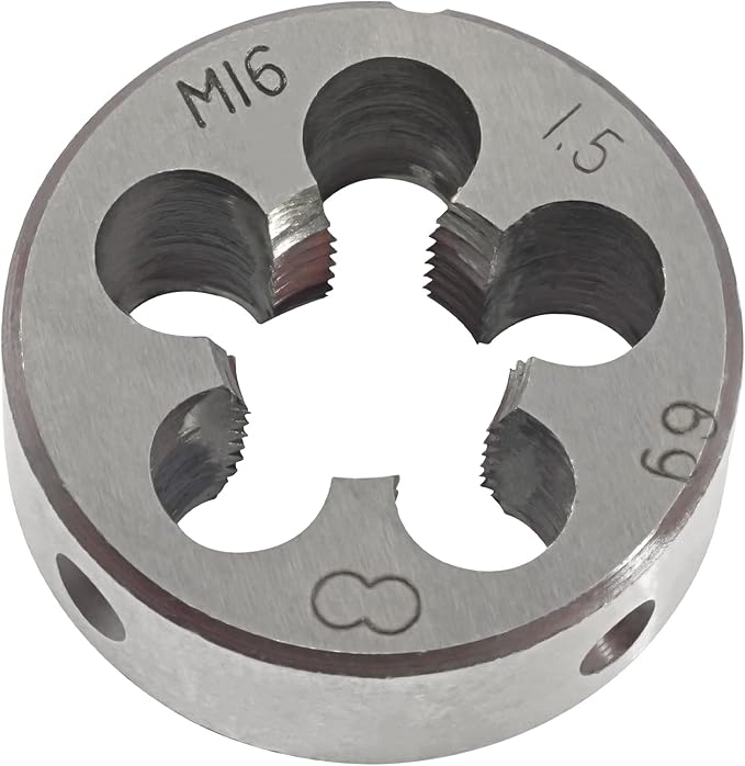 Aceteel M16 x 1.5 Metric Round Die, Machine Thread Die M16 X 1.5mm Right Hand