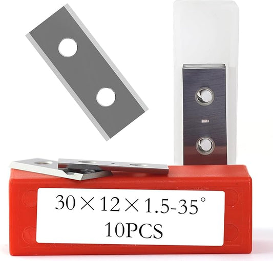1.18" 30mm Carbide Inserts Scraper Blades for Paint Scraper Hand-Held Scrapers Spiral Helical Planer Cutter Heads and Router Bits