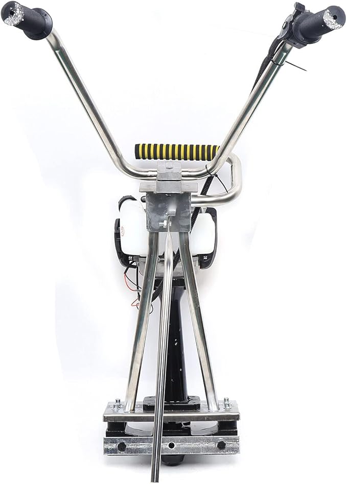 Eapmic Gas Powered Concrete Screed Engine, 4-Stroke 1.2HP 35.8CC Concrete Wet Screed Machine Heavy Duty Stainless Steel Frame Concrete Surface Finishing Vibra Tool Without Leveling Board