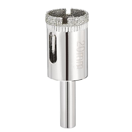 PATIKIL 25/32" (20mm) Diamond Hole Saw, Glass Diamond Hole Cutters Hollow Core Drill Bits for Fiberglass, Tile, Porcelain, Ceramic