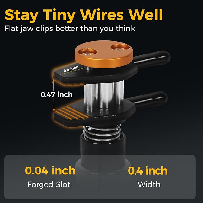 Magnetic Helping Hands Clamp Metal, Adjustable Third Hand Soldering Holder Stand For Small Electronics, Hobby DIY, Craft, PCB Repair, Precise Work, Exclusive Dual-Head Ultra-Grip