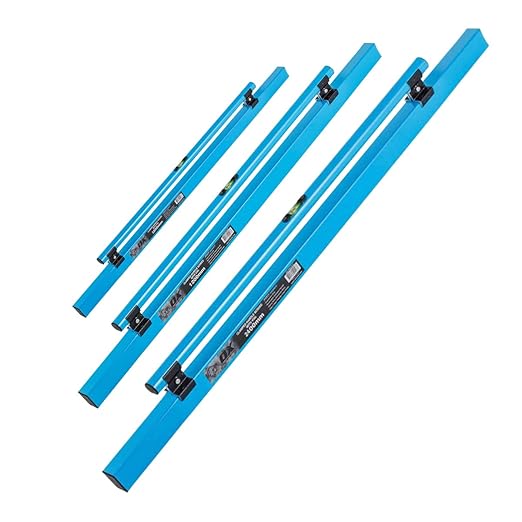 OX Tools Bundle of 3 Concrete Screeds 4' & 6' & 8' Screed | 48" Screed & 72" Screed & 96" Screed