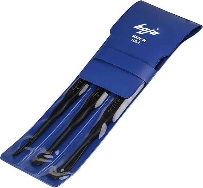 Bojo Tools - 3-Piece Plastic Smoothing Tool Kit in Pouch - Heavy Duty