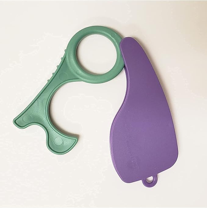 No-Touch Door Opener, Button Pusher Safe Touch Key, Hands Protection, Touchless Tool with MicrobeFENCE Technology, 6Pack Purple