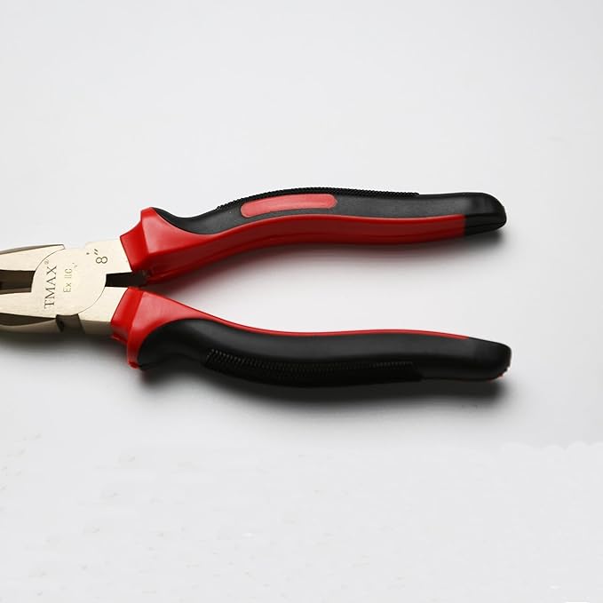 Non-Sparking 8 Inch Wire Gripping and Cutting Plier, Aluminum-Bronze Non Spark, Spark Free Safety, Non-Magnetic and Corrosion-Resistant