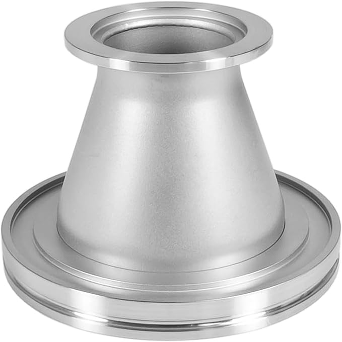 Adapter Conical Profile KF-50 to ISO-160 Large Flange, Reducing Nipple Fittings, ISO-KF NW-50 to ISO-LF Size NW-160, Stainless Steel (KF-50, ISO160)