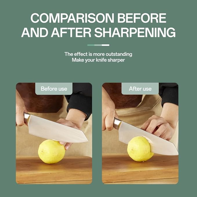 YKLP Knife Sharpening Stone,Whetstone Set Kitchen Knife Sharpener Stone 2 Side 180/320 Grit,Wet Stones for Sharpening Chisel Blades, Knives, Scissor Blades