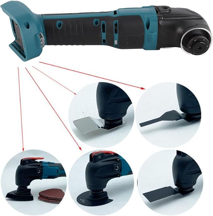 Cordless Oscillating Tool Kit, 6000??0000RPM Adjustable Swing Angle Oscillating Multitool Kit with 6 Variable Speed for BL1830 BL1840 BL1815 BL1815N