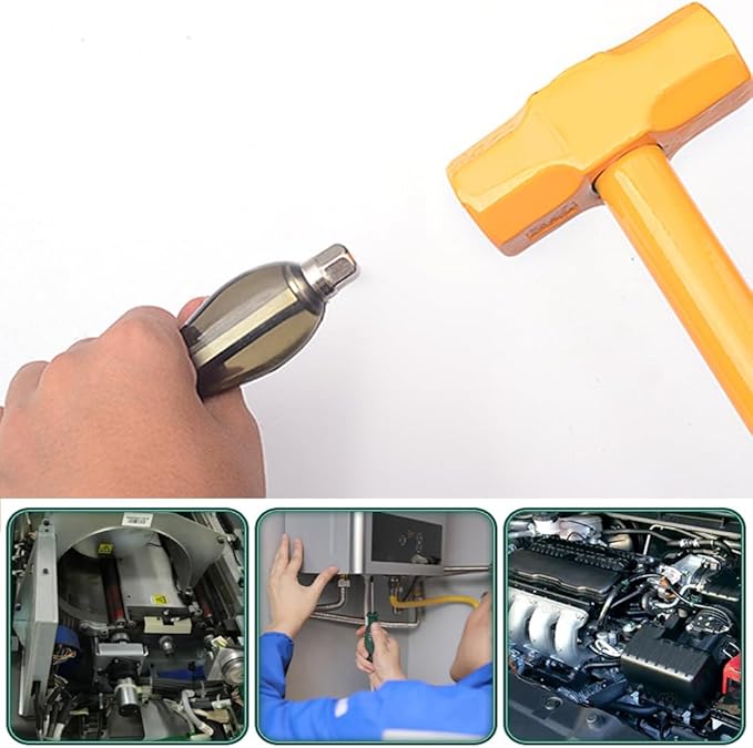 Utoolmart Slotted Impact Screwdriver 8 Inch Keystone Demolition Driver Magnetic 2Pcs
