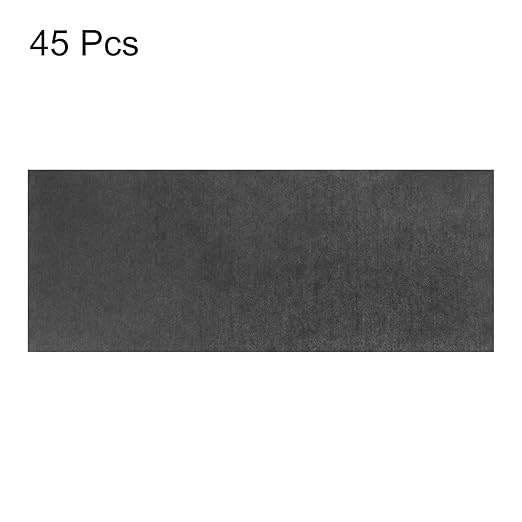 HARFINGTON 45pcs Sandpaper 1500 Grit 9 x 3.6 Inch Waterproof Backing Silicon Carbide Abrasive Wet Dry Sanding Sheets for Wood Finishing, Metal Sanding, Automotive Polishing
