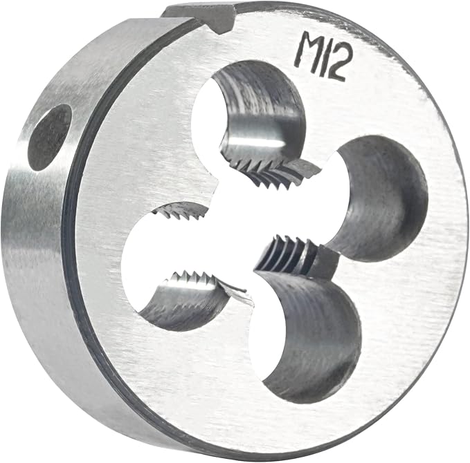Aceteel M12 x 1.75 Metric Round Die, Machine Thread Die M12 X 1.75mm Right Hand