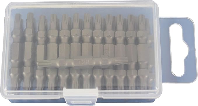 TEMO 25 pc T20 Torx 6 point Double Ended 2 Inch Screwdriver Insert Bits