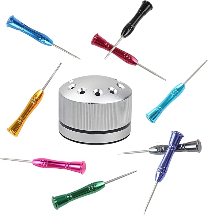Dental Implant Screw Driver Universal Kit Tool Dentistry Implant Repair Stainless Steal Base Orthodontic Dentistry Tool with 9 Pcs（Slivery）